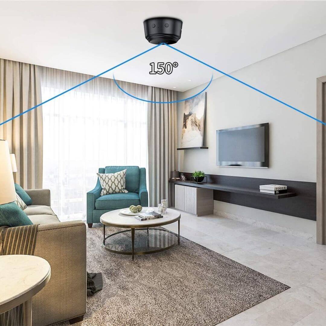 كاميرا مراقبة ذكية صغيرة – واي فاي، تصوير HD، رؤية ليلية